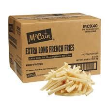 Papa Recta Sazonada 3/8 con Cáscara en Puntas Mccain